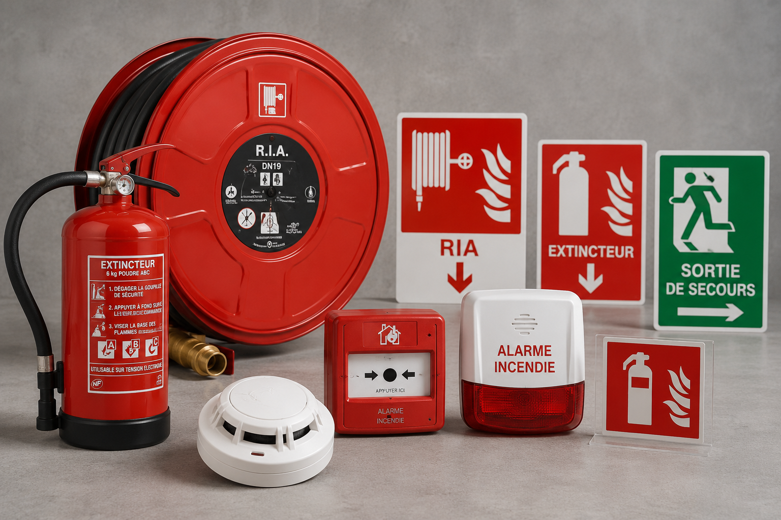 Technicien N2M avec RIA/extincteur - Sécurité incendie Dakar