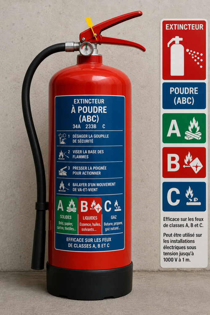Extincteur à poudre