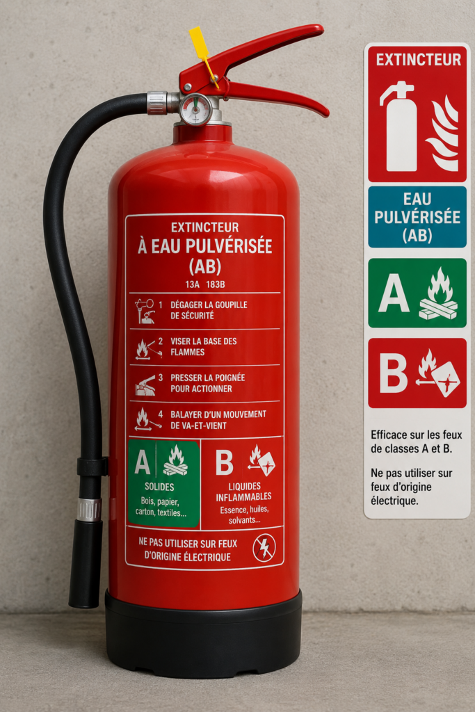 Extincteurs à Eau Pulvérisée (AB)